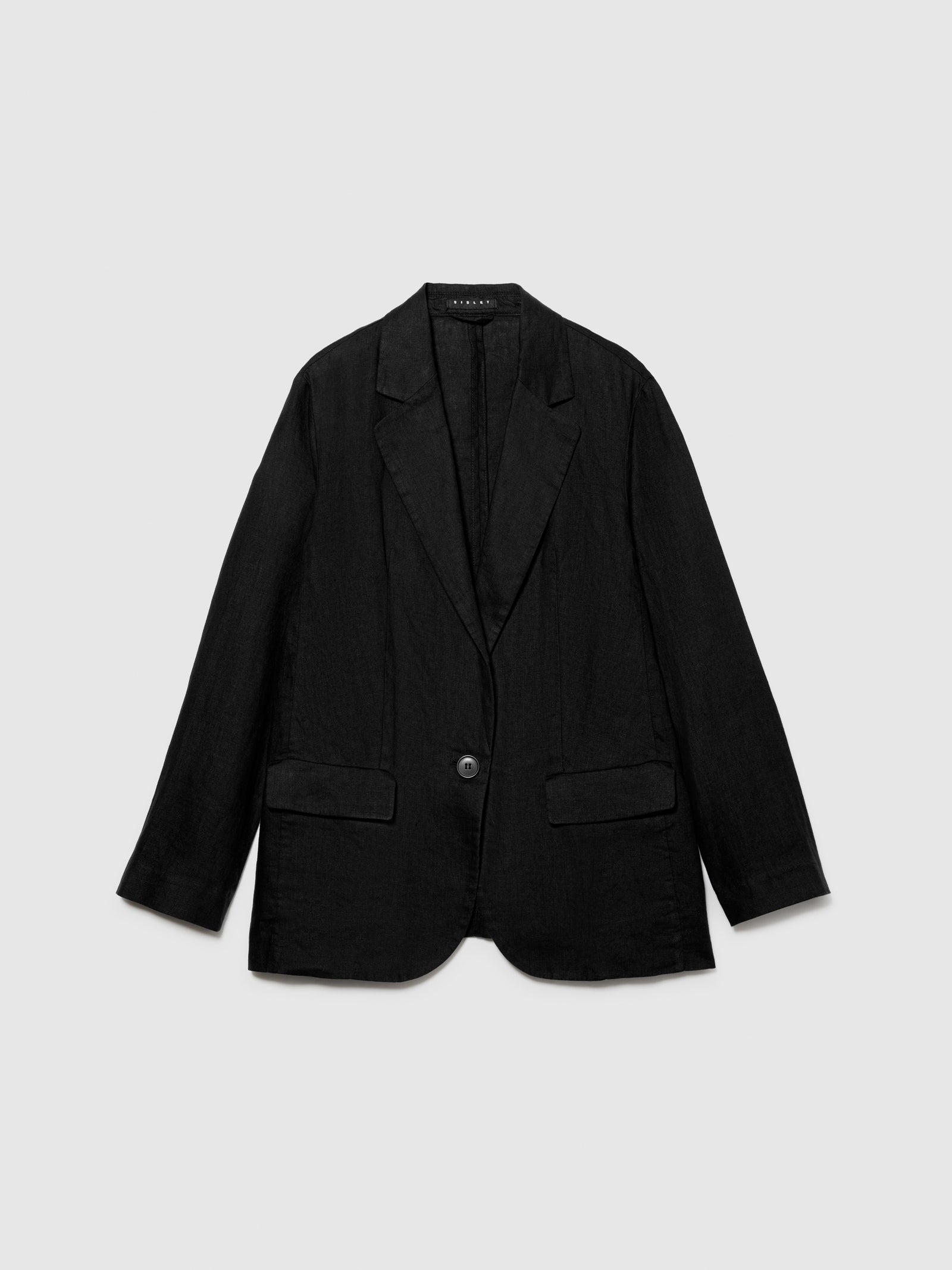 Blazer preto em 100% linho - ucb_image_FS