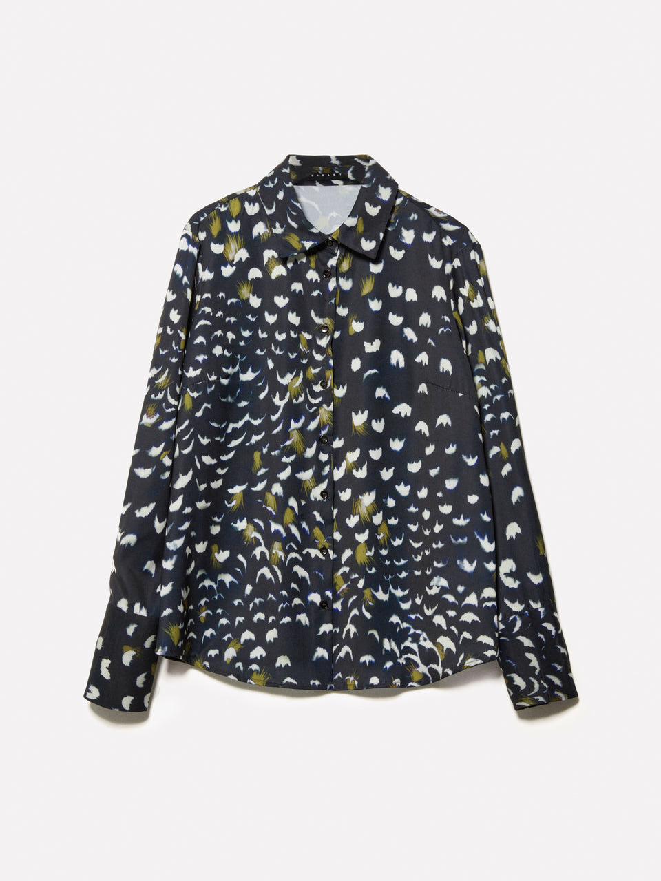 Camisa preta em cetim estampado - ucb_image_FS