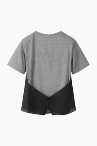 T-shirt com top em contraste - ucb_image_FS