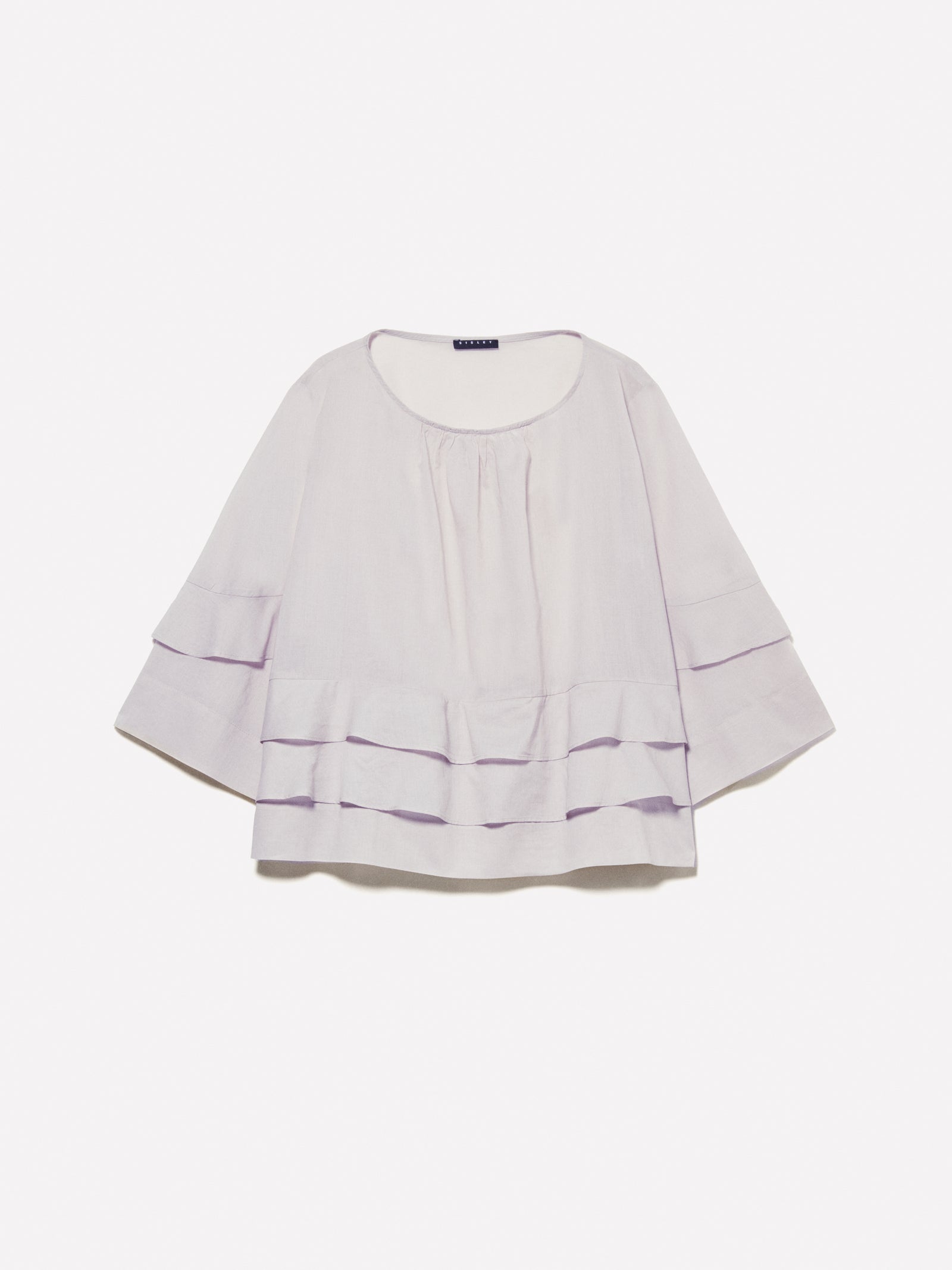 Blusa cinzenta com folhos - ucb_image_FS