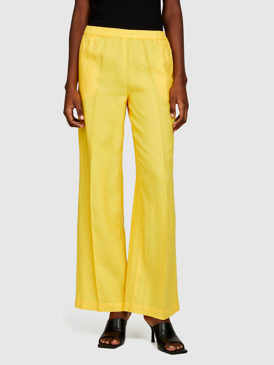 Calças flare fit 100% linho - ucb_image_FY