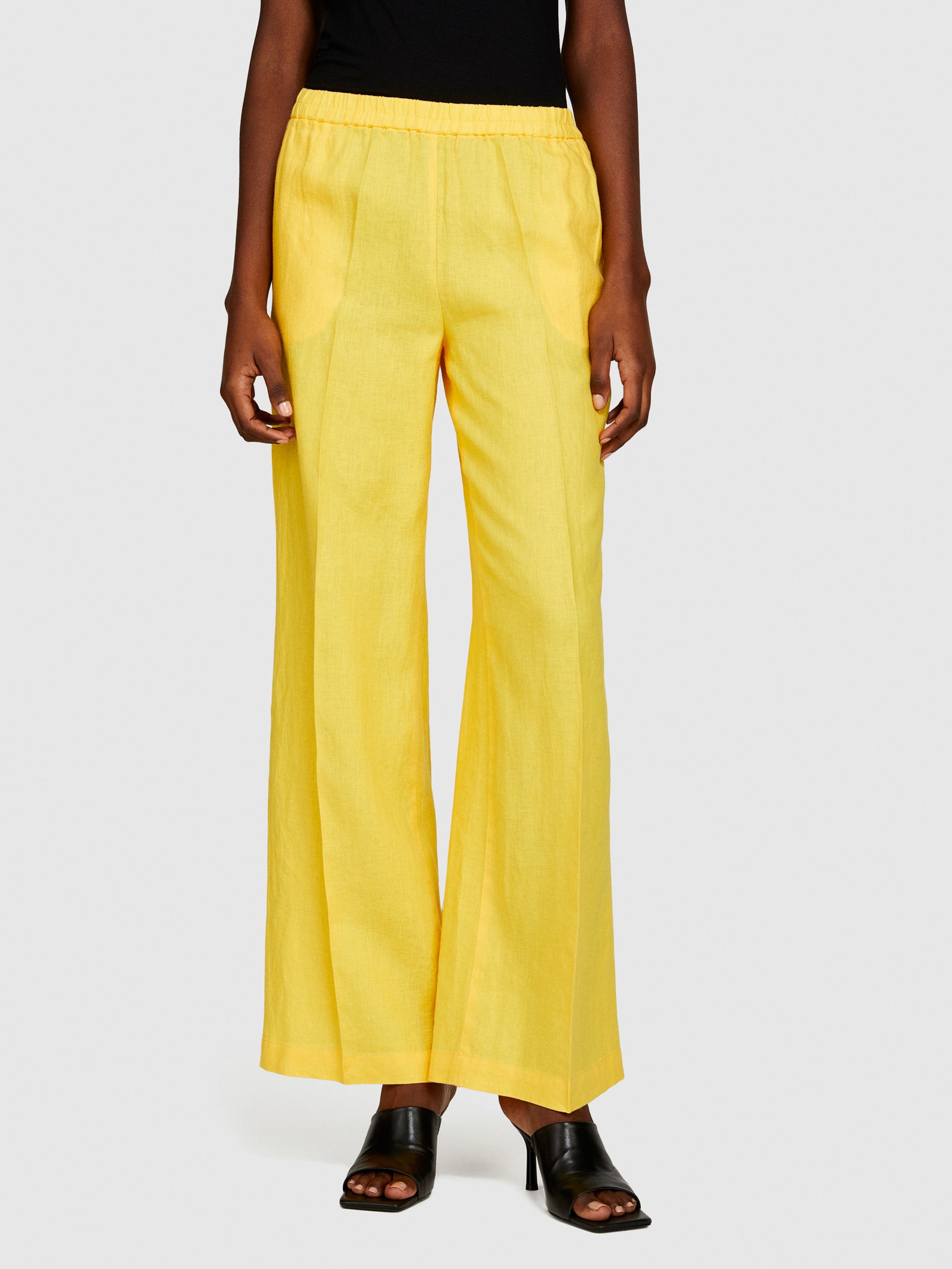Calças flare fit 100% linho - ucb_image_FY