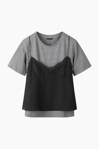 T-shirt com top em contraste - ucb_image_FS