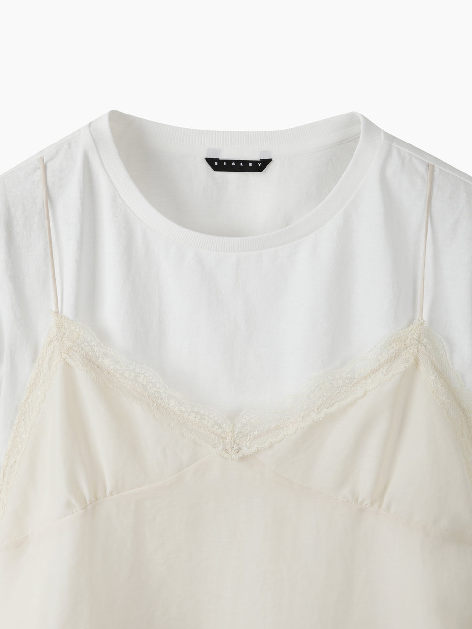 T-shirt com top em contraste - ucb_image_BS