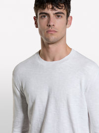 Camisola branca de gola redonda regular fit - ucb_image_FY