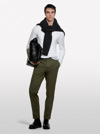 Camisola branca de gola redonda regular fit - ucb_image_F