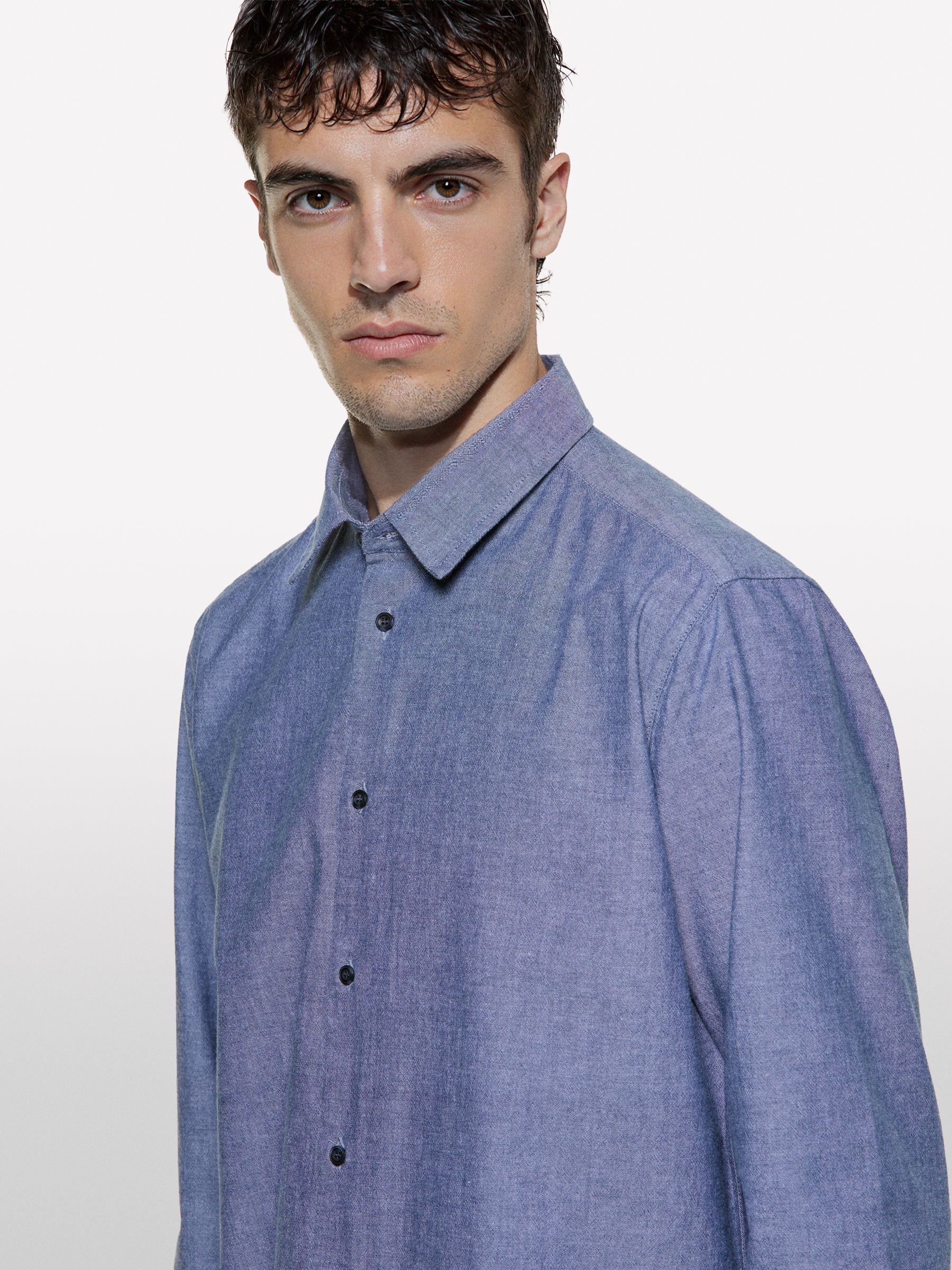 Camisa cinza regular fit em 100% algodão - ucb_image_FY
