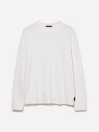 Camisola branca de gola redonda regular fit - ucb_image_FS